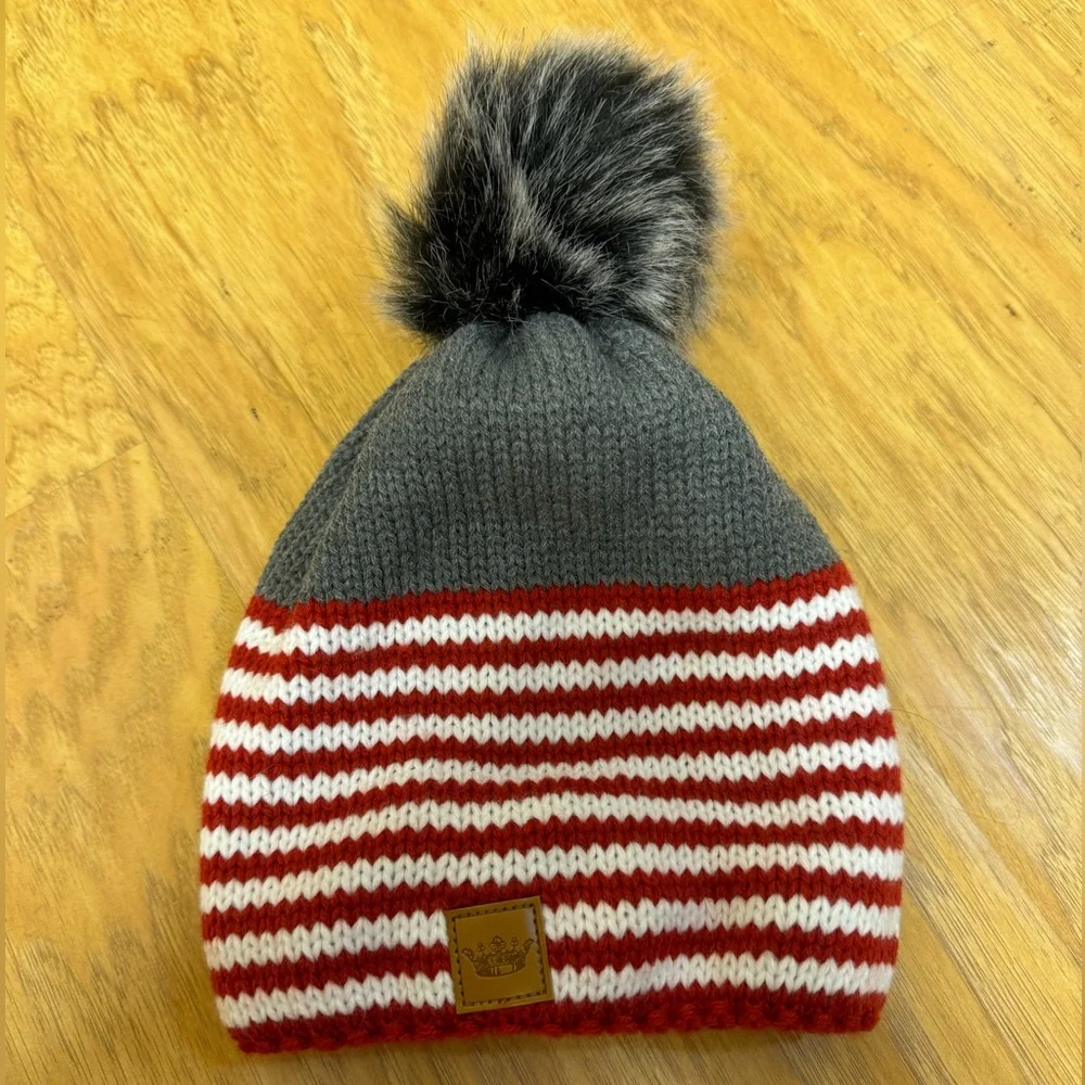 Panache Knit Striped Hat